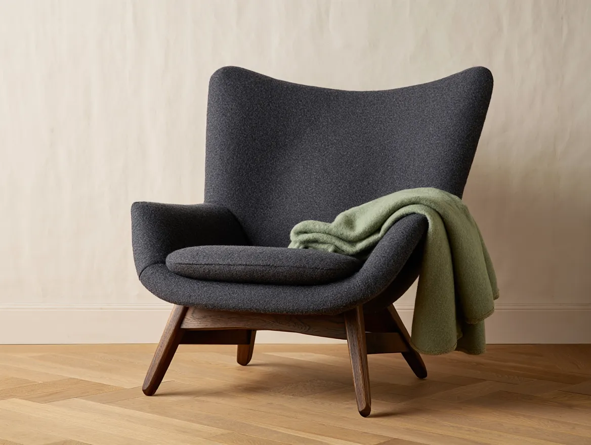 Nordisk lenestol i ull